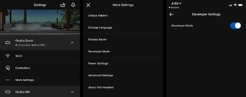Meta Quest Developer Mode