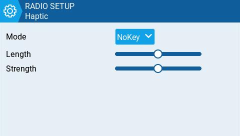 Haptic (vibration) options