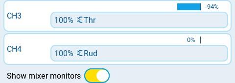 Mixes with Show Mixer Monitors enabled
